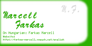 marcell farkas business card